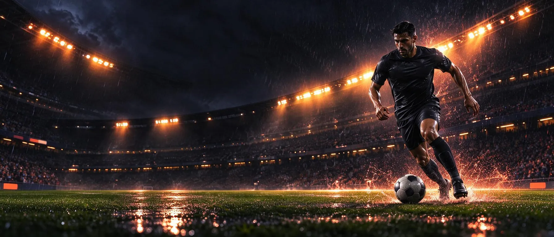 Full-bleed atmospheric backdrop behind the welcome-offer copy: a casino table, live studio or prize scene with quiet, low-detail areas so headline text stays readable; never slot machines or reels. For sportsbook or sports pages choose the matching sport preset (an empty arena, court or rink).